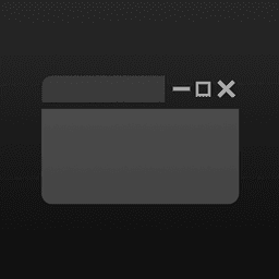 Dark Window Bar icon