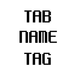 Tab Name Tag icon