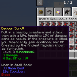 Iron's Spells 'n Spellbooks - Scroll Description icon