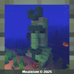Moai Prismarine King Statue icon
